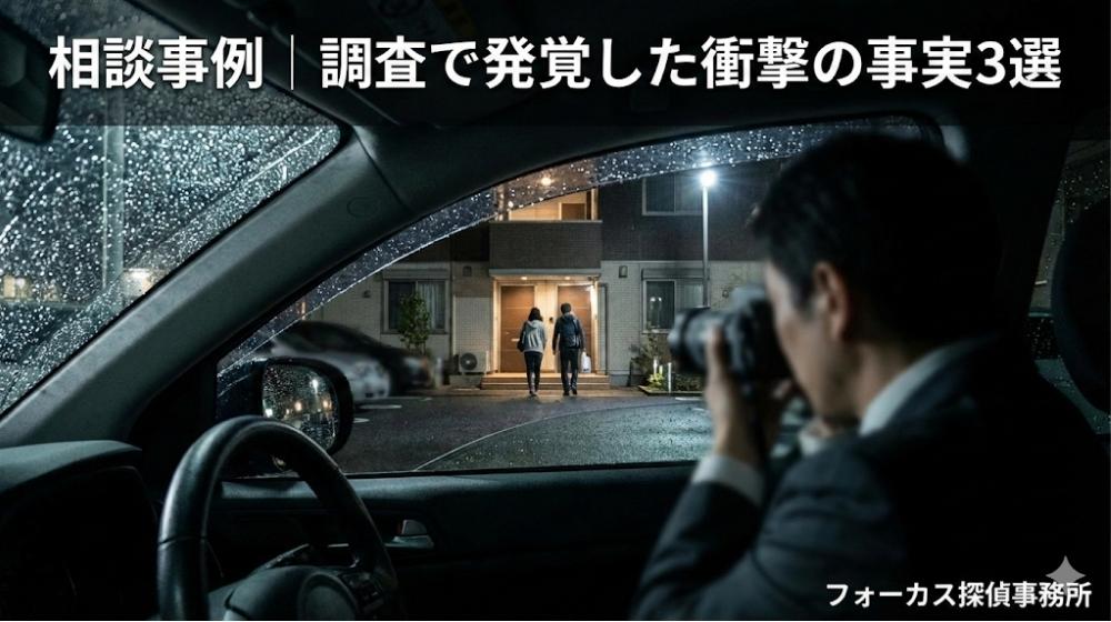 相談事例｜調査で発覚した衝撃の事実3選