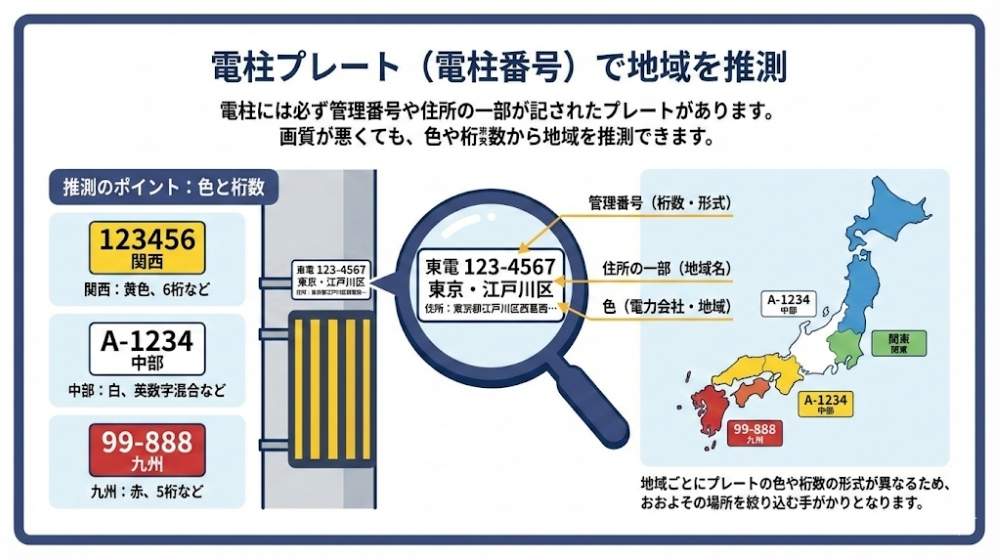 電柱プレートの写真