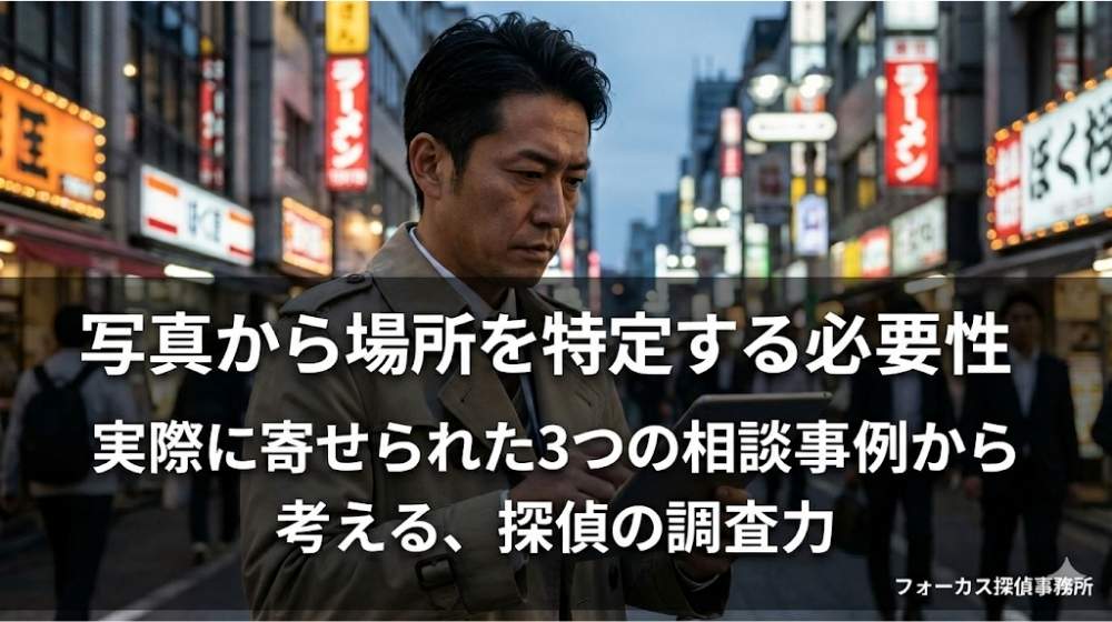 写真から場所を特定する必要性