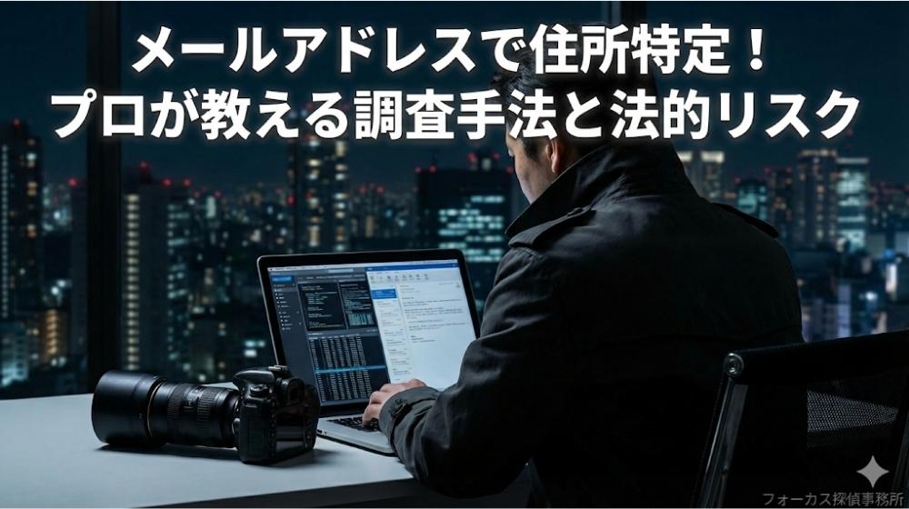 【悪用厳禁】メールアドレスから住所や電話番号特定!自分でできる調査法と限界