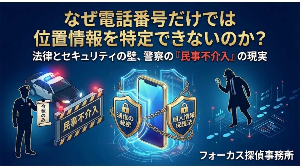 なぜ電話番号だけでは位置情報を特定できないのか？