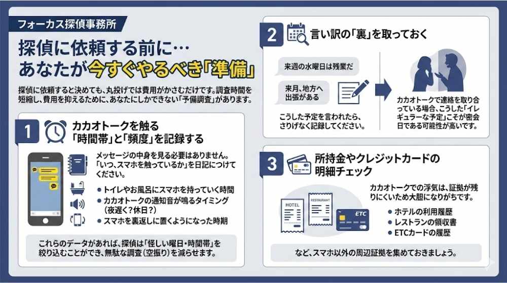 探偵に依頼する前に…あなたが今すぐやるべき「準備」