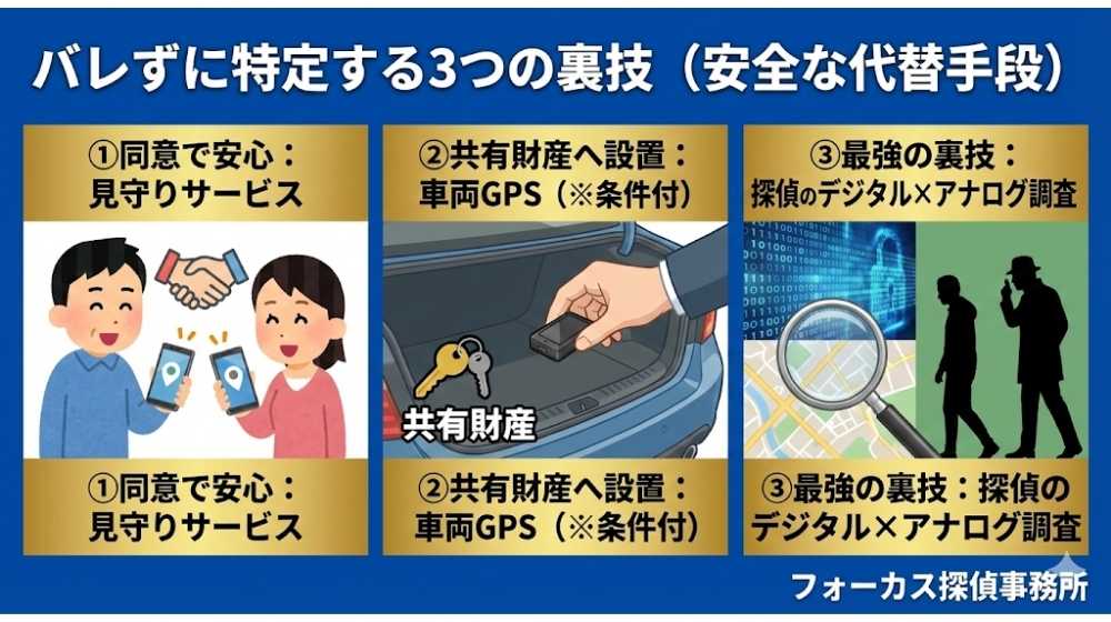 バレずに特定する3つの裏技（安全で合法的な代替手段）