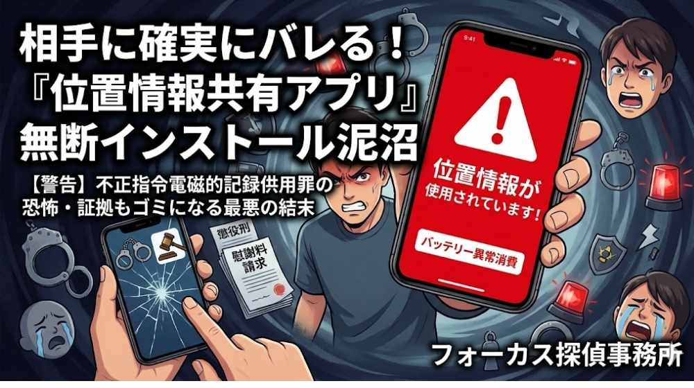 相手に確実にバレる！「位置情報共有アプリ」無断インストールの泥沼