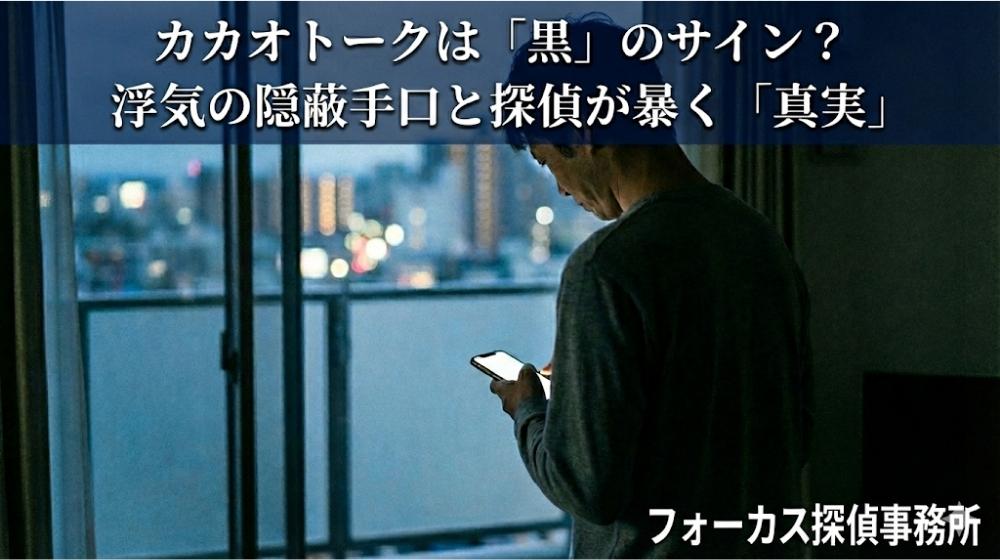 カカオトーク浮気調査の全貌：見破る裏ワザの限界と、探偵に依頼すべき「決定的な理由」