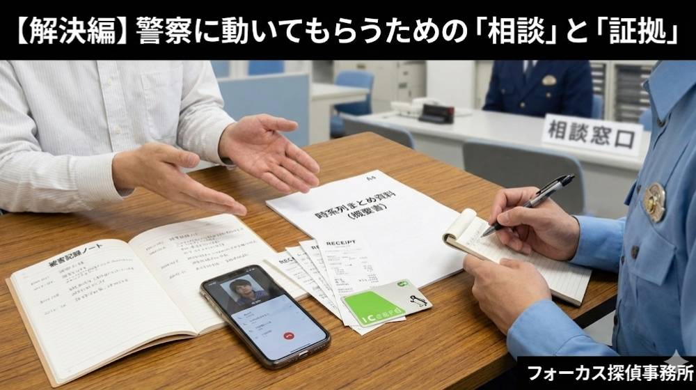 【解決編】警察に動いてもらうための「相談」と「証拠」