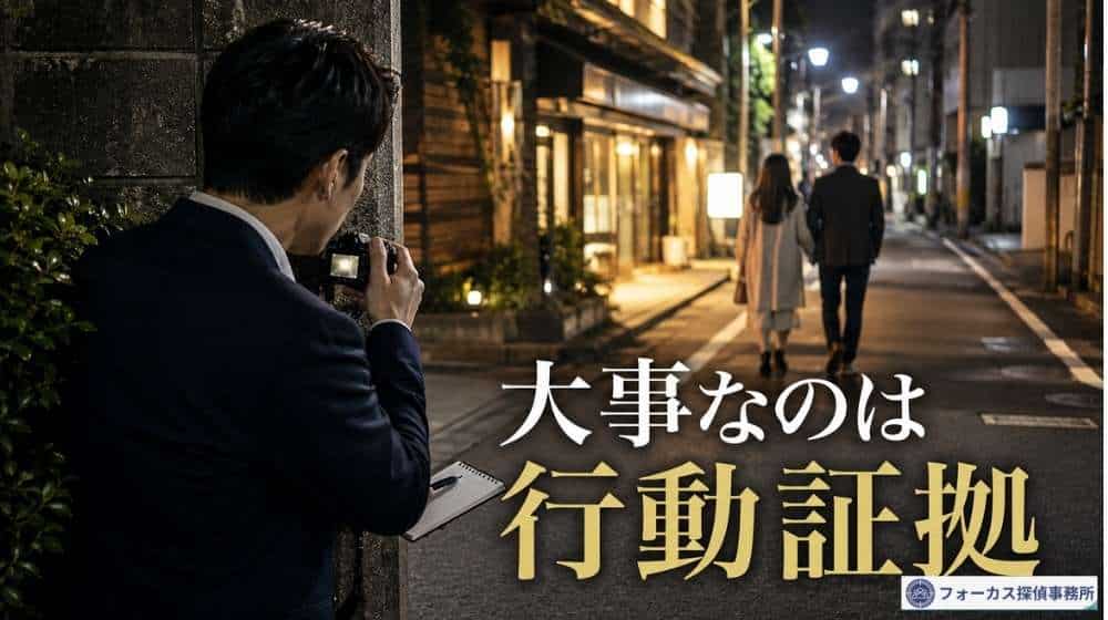 カカオトークの中身ではなく浮気相手との行動証拠を確認する探偵