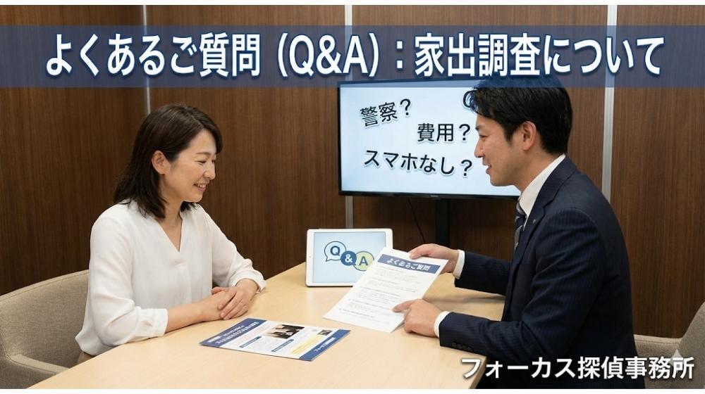 よくあるご質問(Q&A):家出調査について