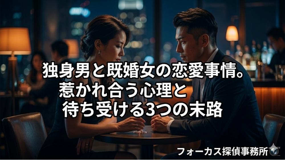 独身男と既婚女の恋愛事情。惹かれ合う心理と待ち受ける3つの末路