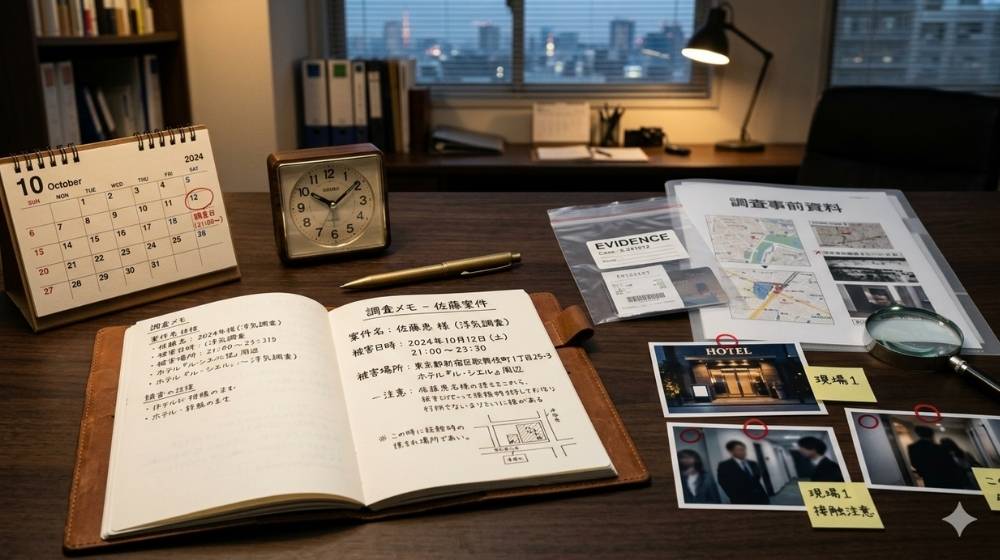 嫌がらせの発生日時や場所を整理して犯人特定につなげる記録メモ