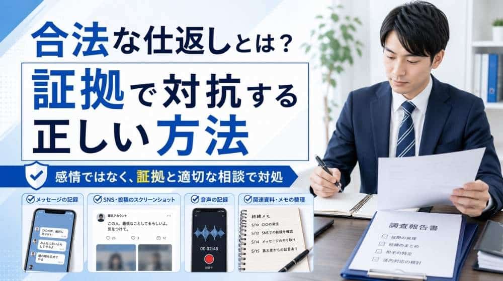 合法な仕返しとは何かを探偵が解説するアイキャッチ画像