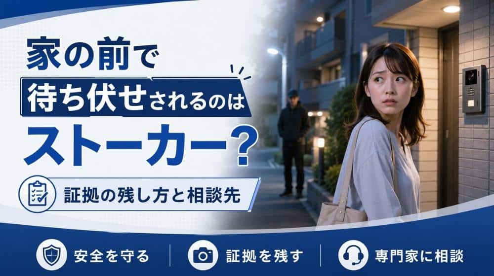 家の前で待ち伏せされるのはストーカーか不安な時の対処法
